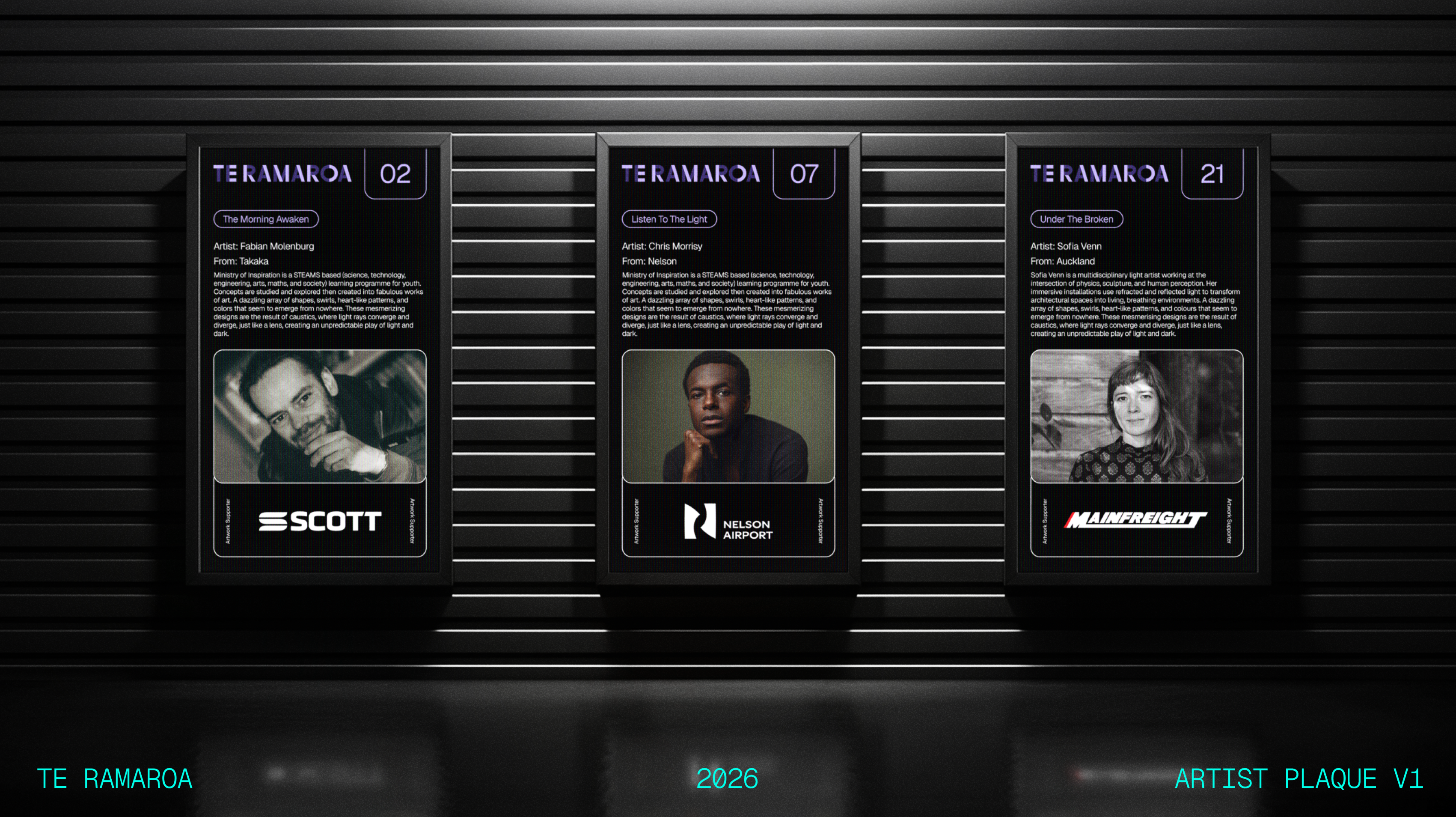 Artist plaque designs